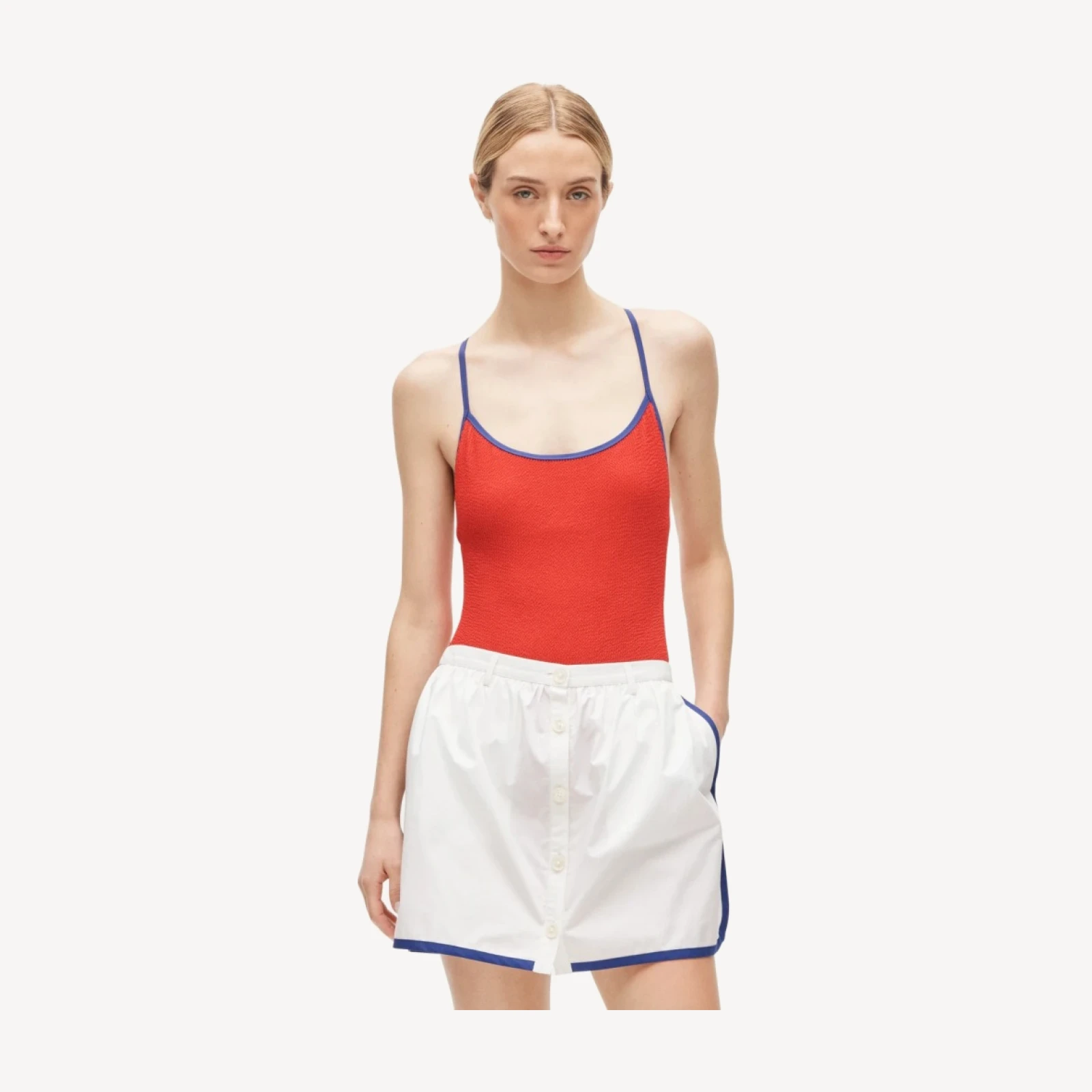 Dolphin-hem mini skirt