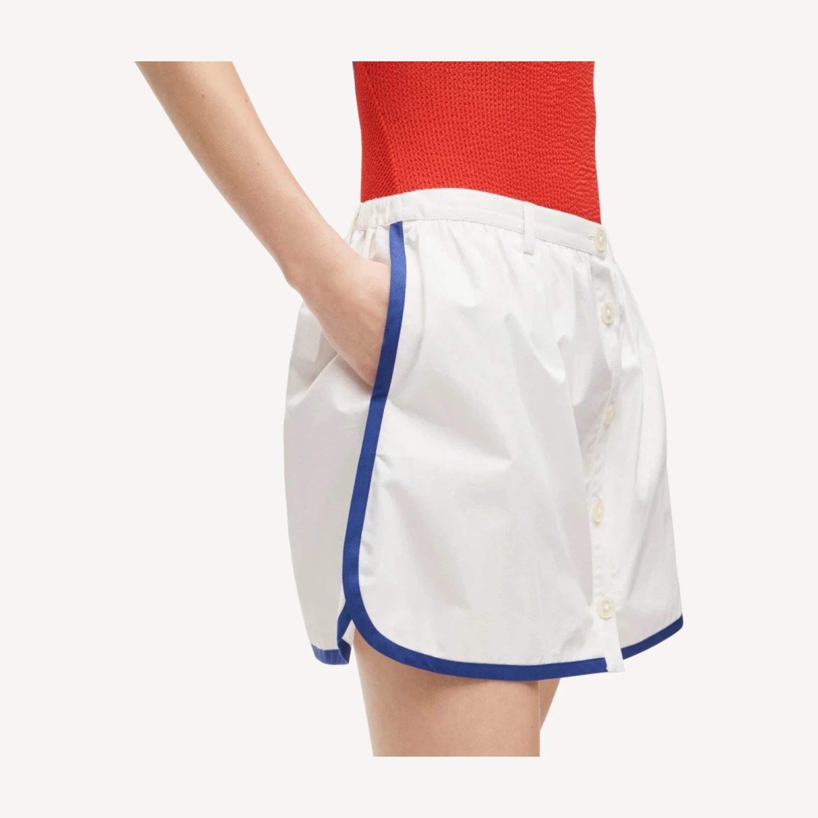 Dolphin-hem mini skirt
