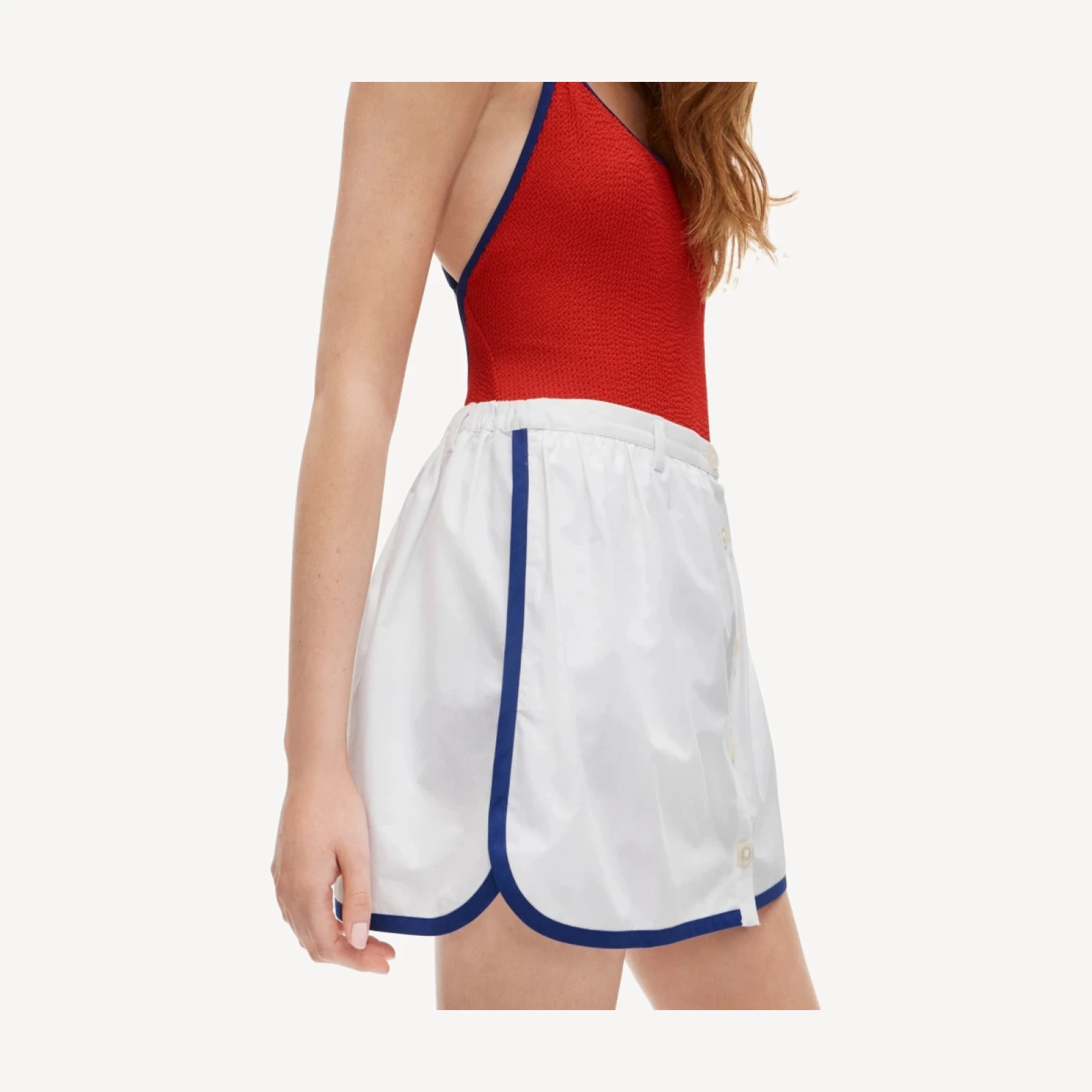 Dolphin-hem mini skirt