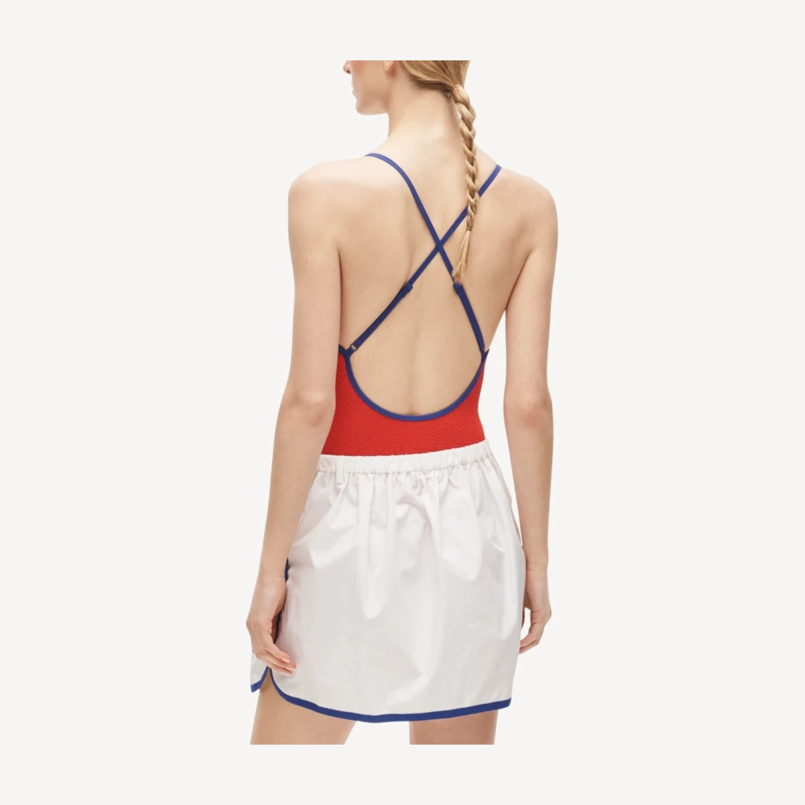 Dolphin-hem mini skirt