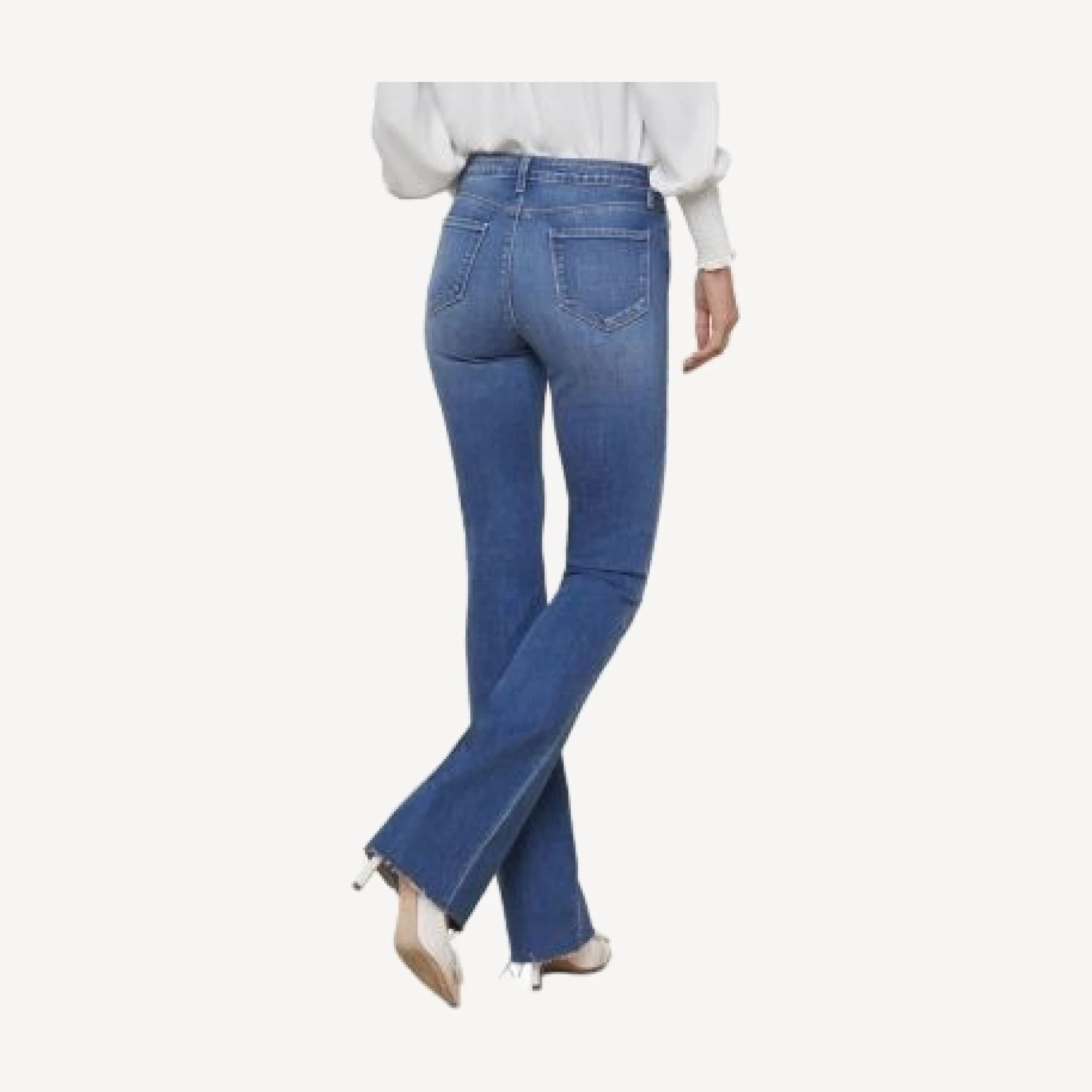 L'Agence Ruth High Rise Straight Jeans in Cambridge