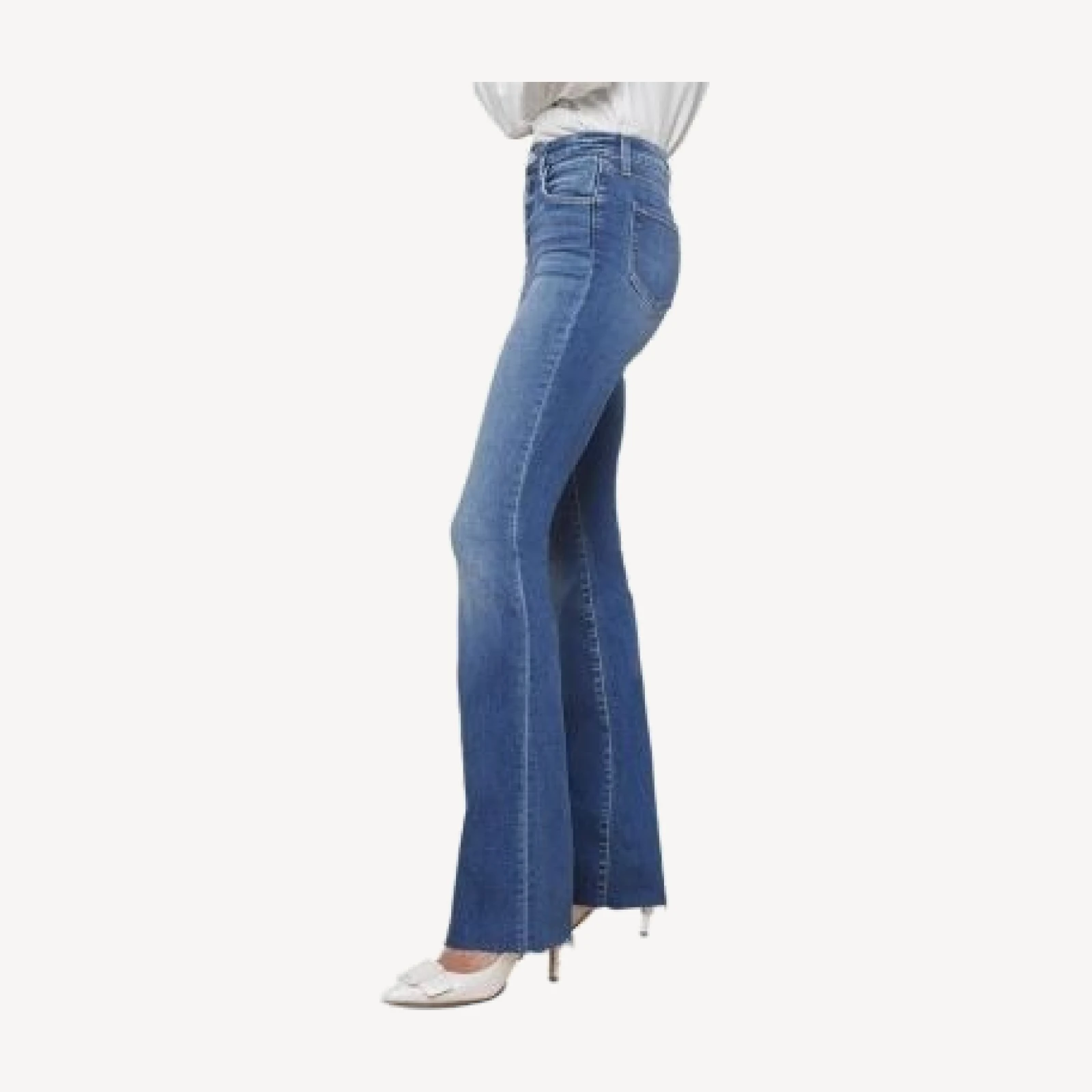 L'Agence Ruth High Rise Straight Jeans in Cambridge
