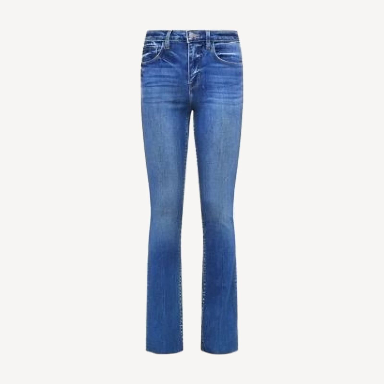 L'Agence Ruth High Rise Straight Jeans in Cambridge