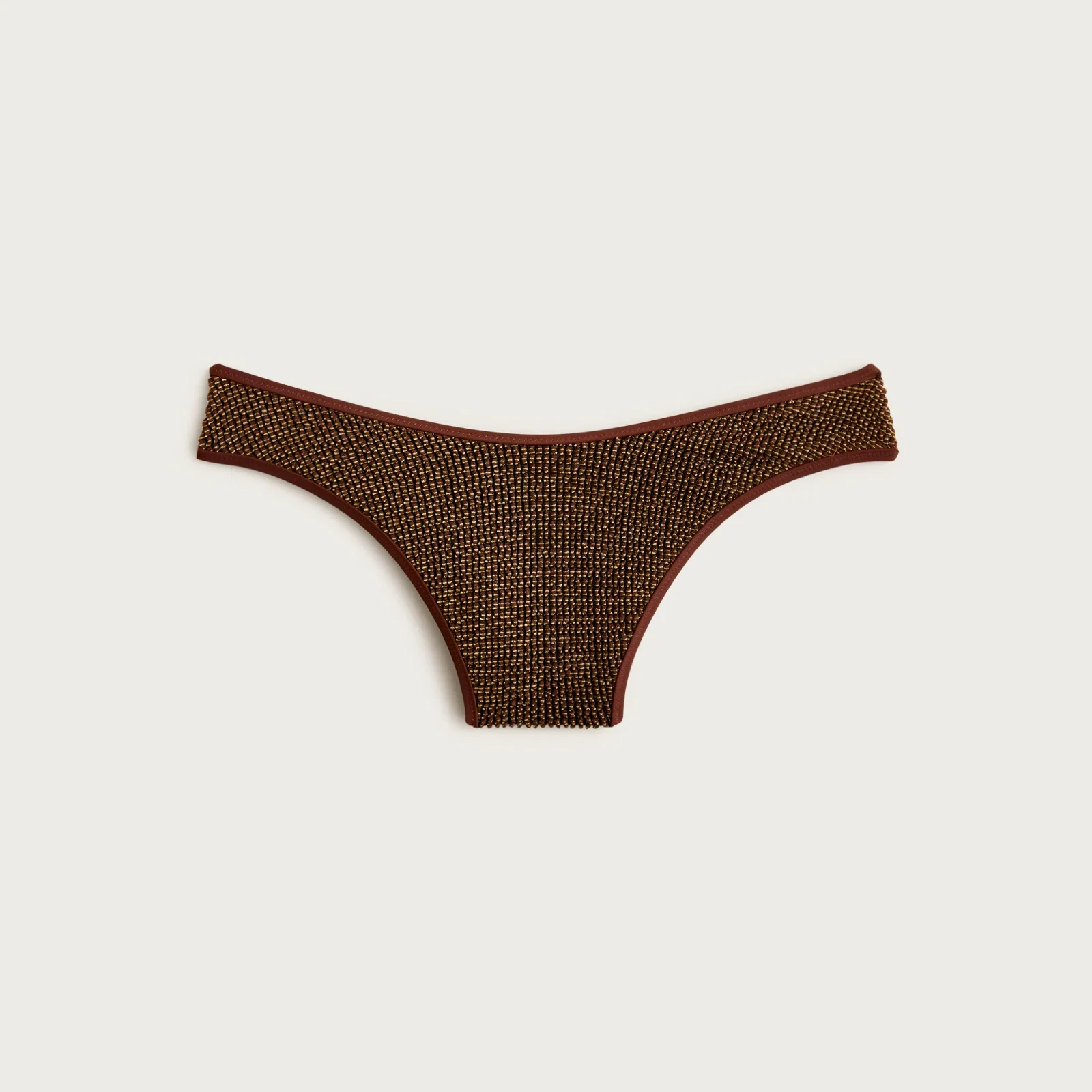 Sunny bikini bottom in metallic scrunchie