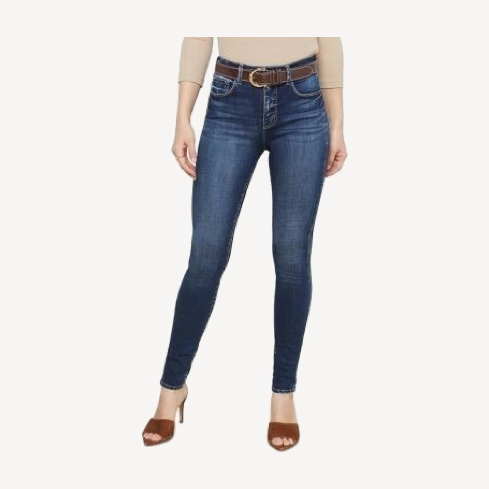 L'Agence Marguerite High Rise Skinny Jeans in Columbia