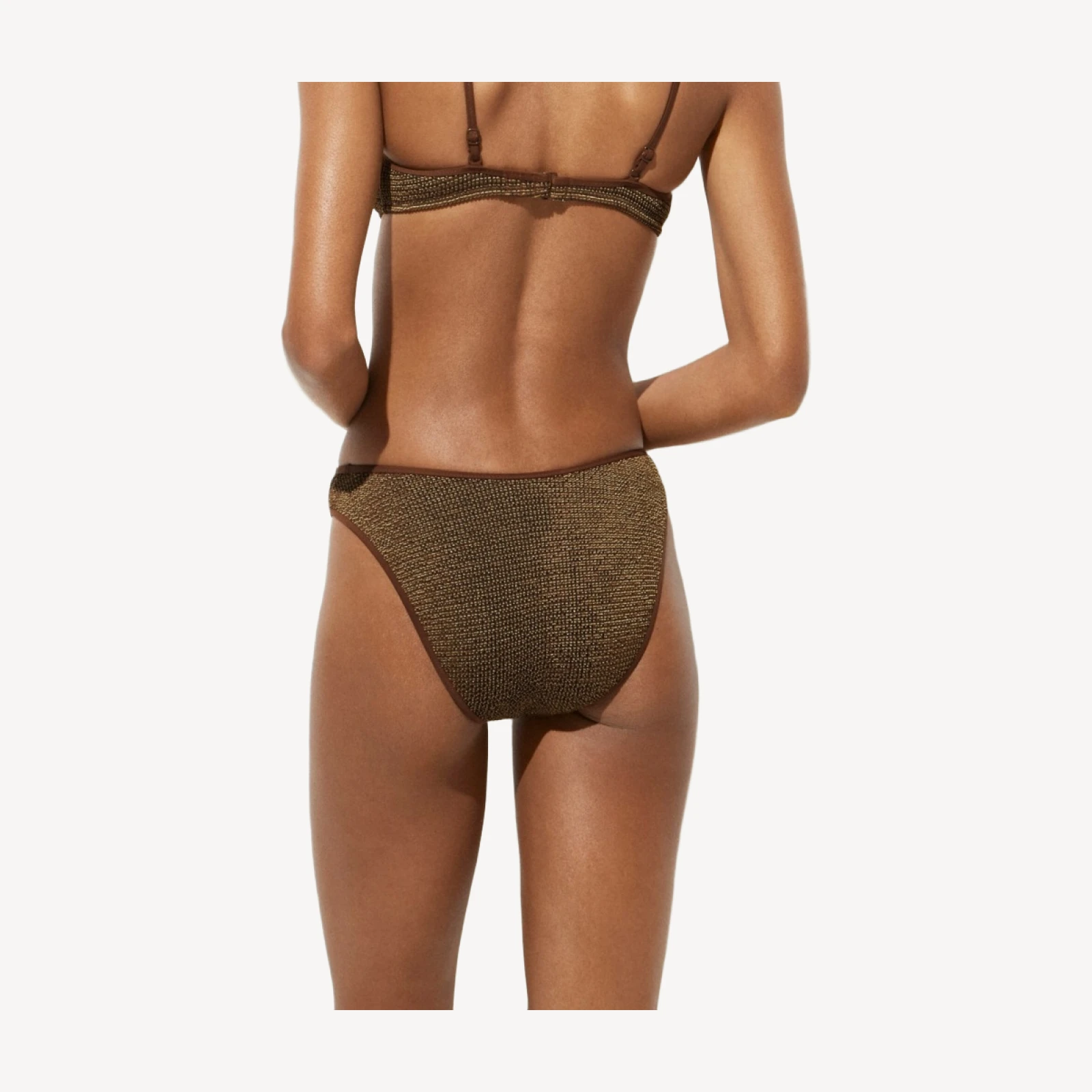 Sunny bikini bottom in metallic scrunchie