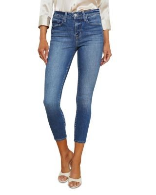 L'Agence Margot High Rise Cropped Skinny Jeans in Cambridge