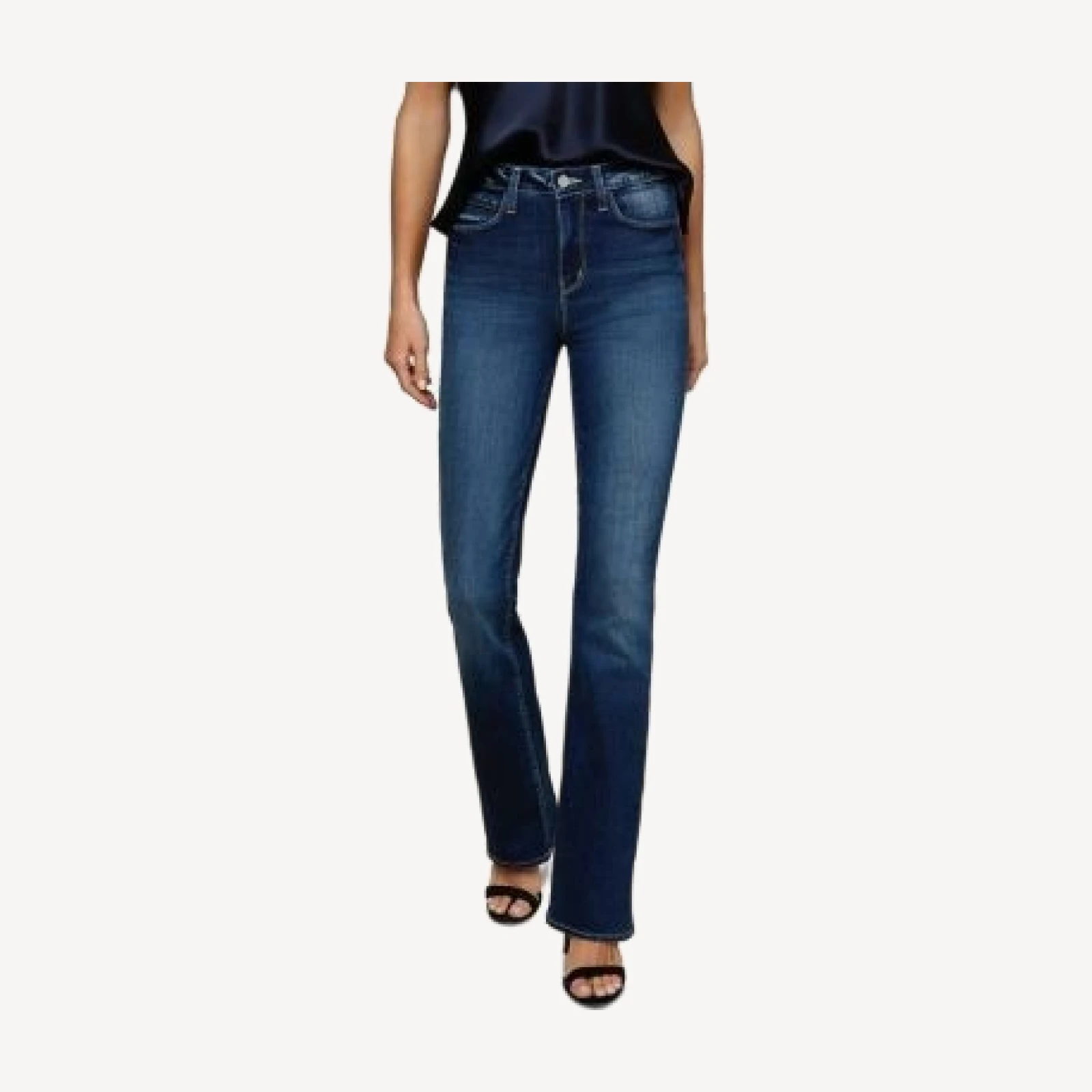 L'Agence Selma Sleek High Rise Baby Bootcut Jeans in Columbia