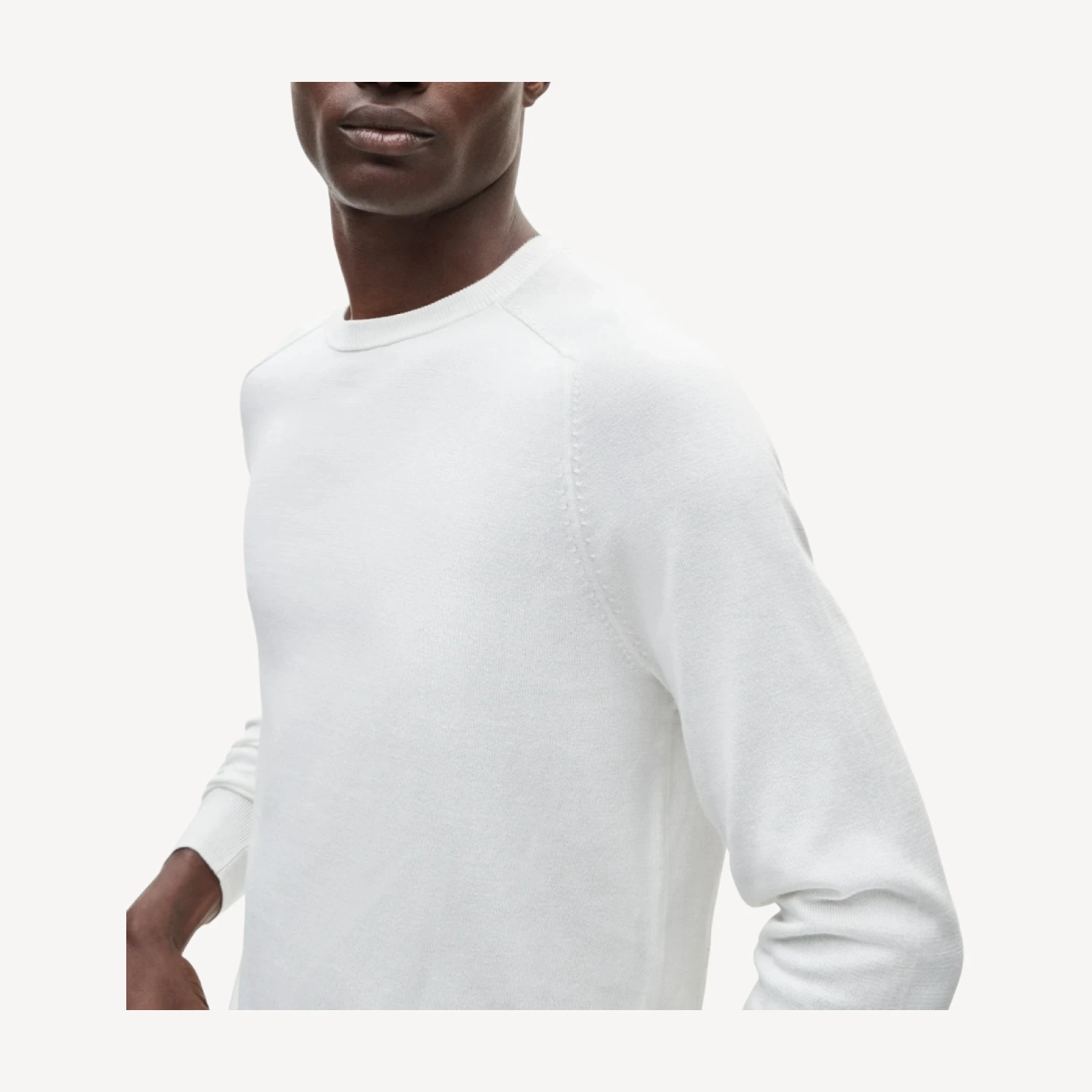 Pima cotton crewneck sweater