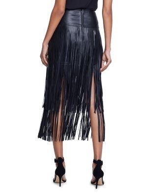 L'Agence Karolina Tiered Fringe Midi Skirt, photo 2