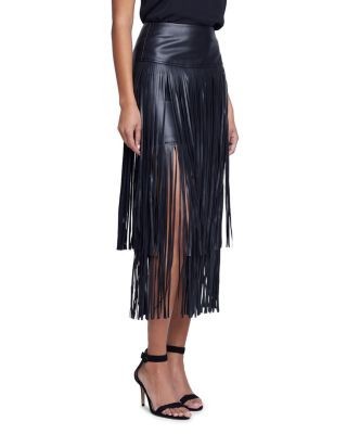 L'Agence Karolina Tiered Fringe Midi Skirt, photo 3