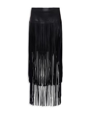 L'Agence Karolina Tiered Fringe Midi Skirt, photo 5