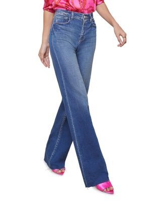 L'Agence Scottie High Rise Wide Leg Jeans in Hayward, photo 8