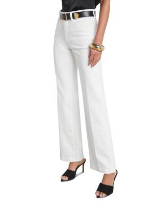 L'Agence Scottie High Rise Wide Leg Jeans in Blanc, photo 3