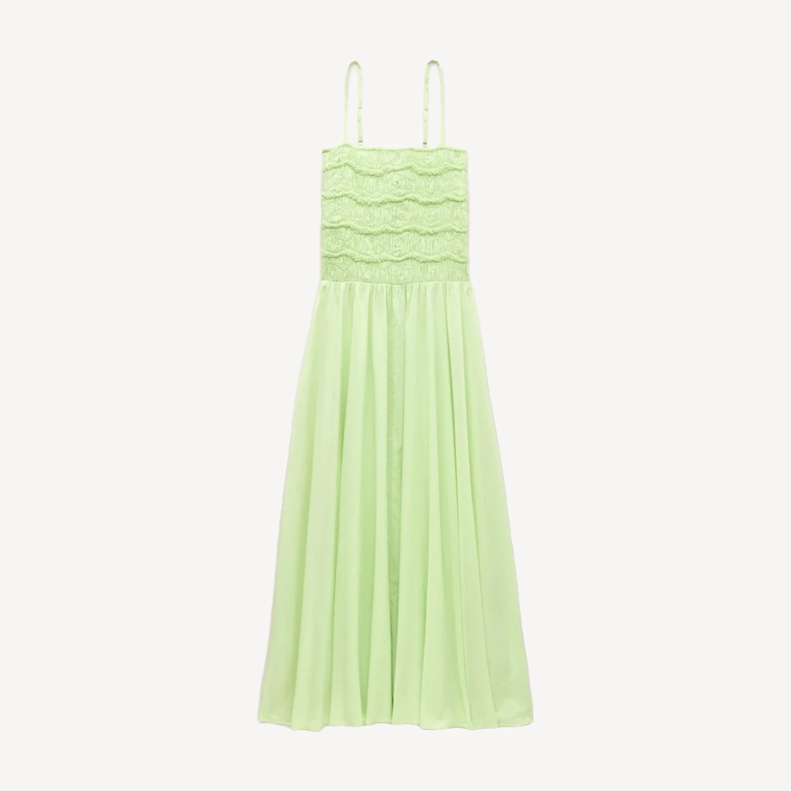 Wave maxi dress in cotton voile