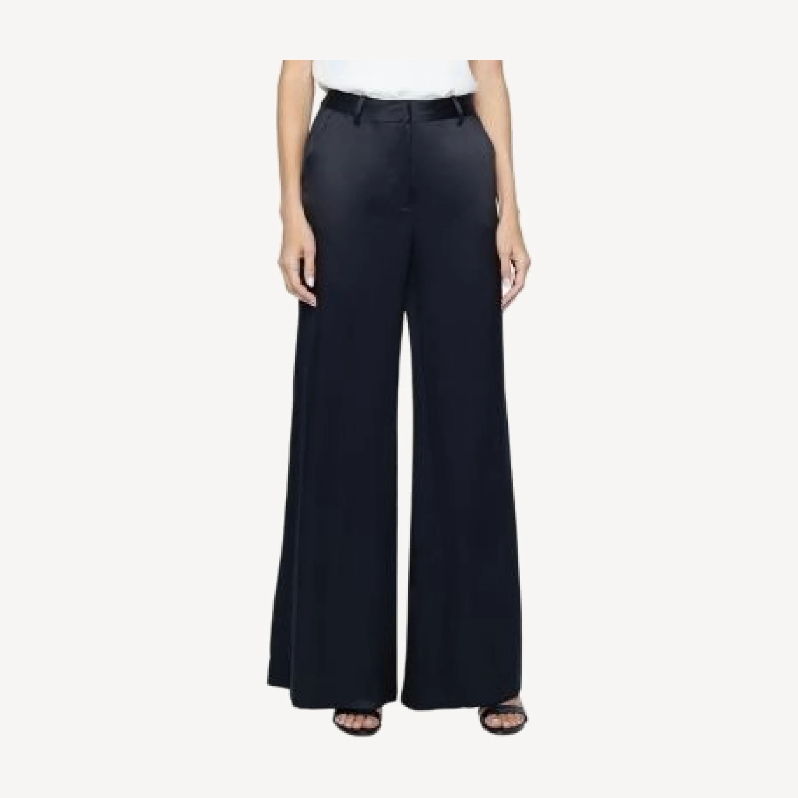L'Agence Pilar Wide Leg Silk Pants