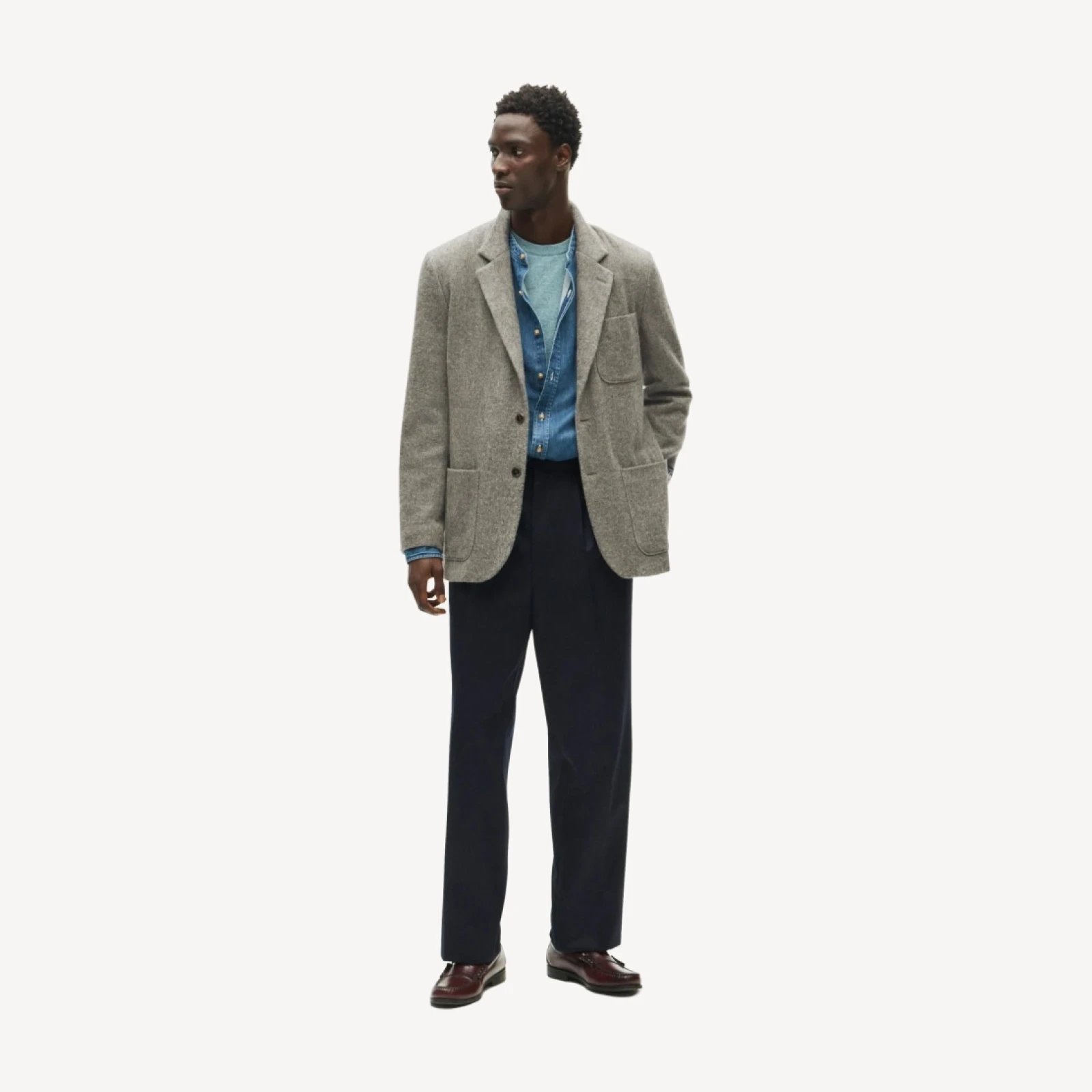 Blazer in English merino wool