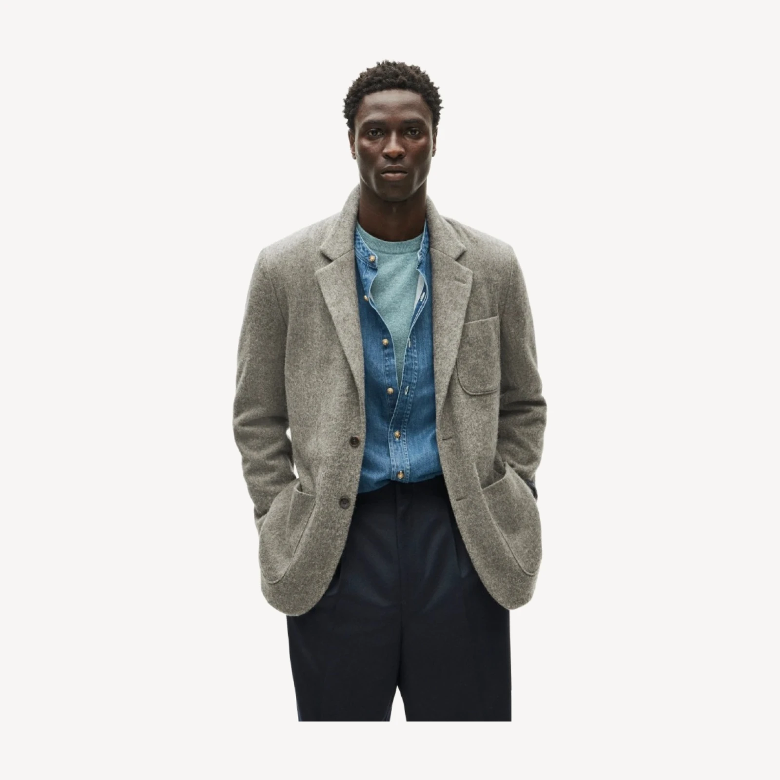 Blazer in English merino wool