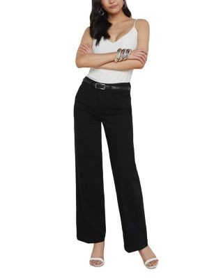 L'Agence Scottie High Rise Wide Leg Jeans in Blanc, photo 6