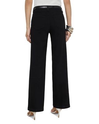 L'Agence Scottie High Rise Wide Leg Jeans in Blanc, photo 7