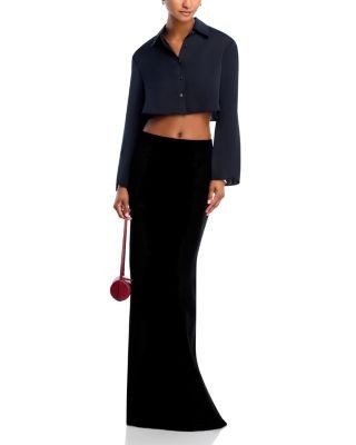 L'Agence Zeta Velvet Skirt, photo 2