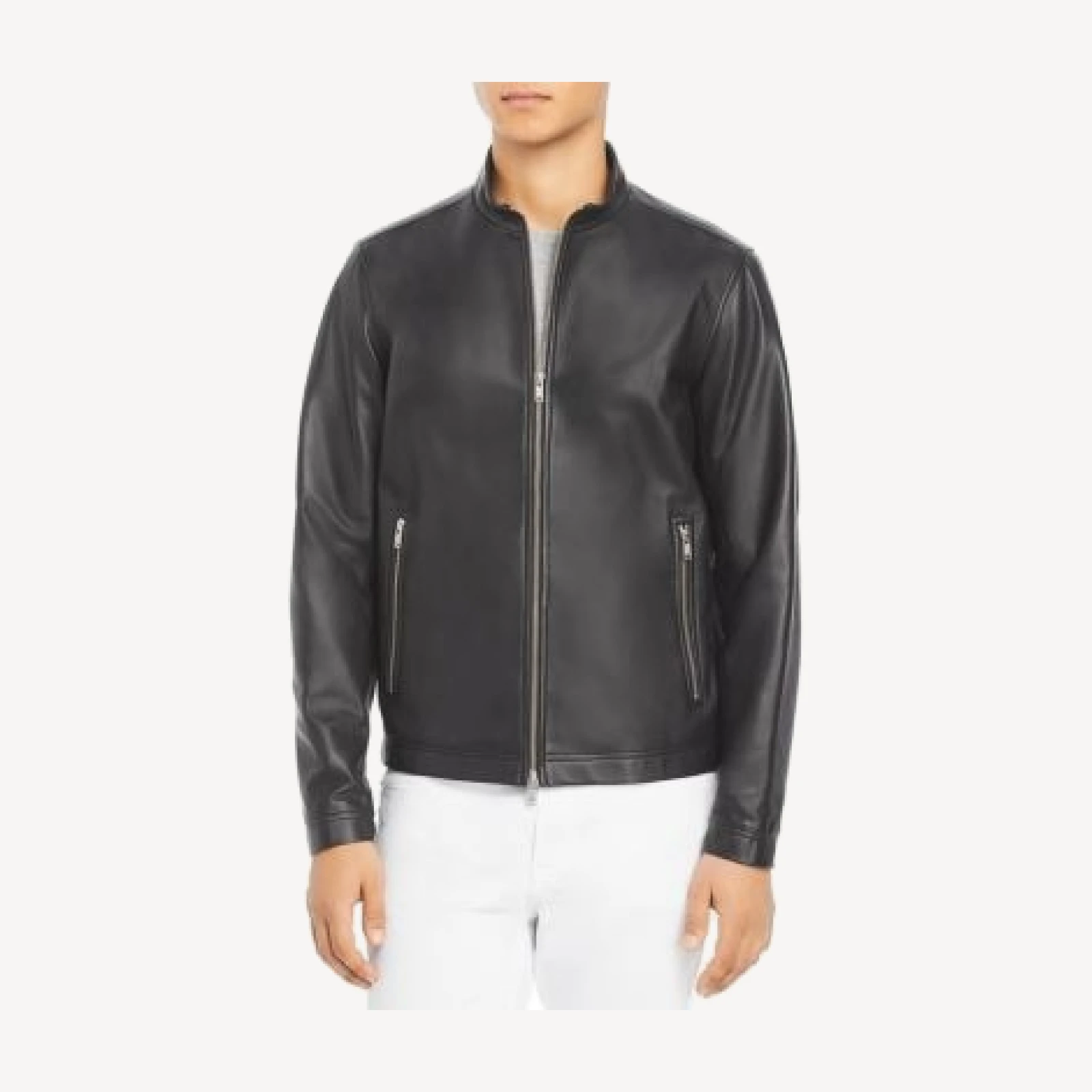 Theory Kelleher Morvek L Leather Jacket