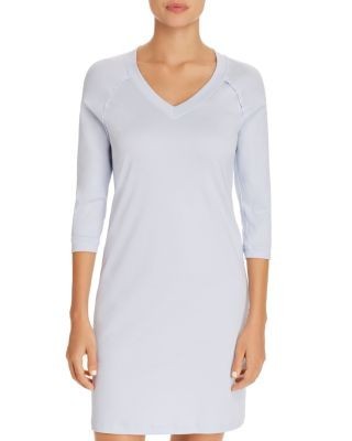 Hanro Pure Essence Three-Quarter Sleeve Gown