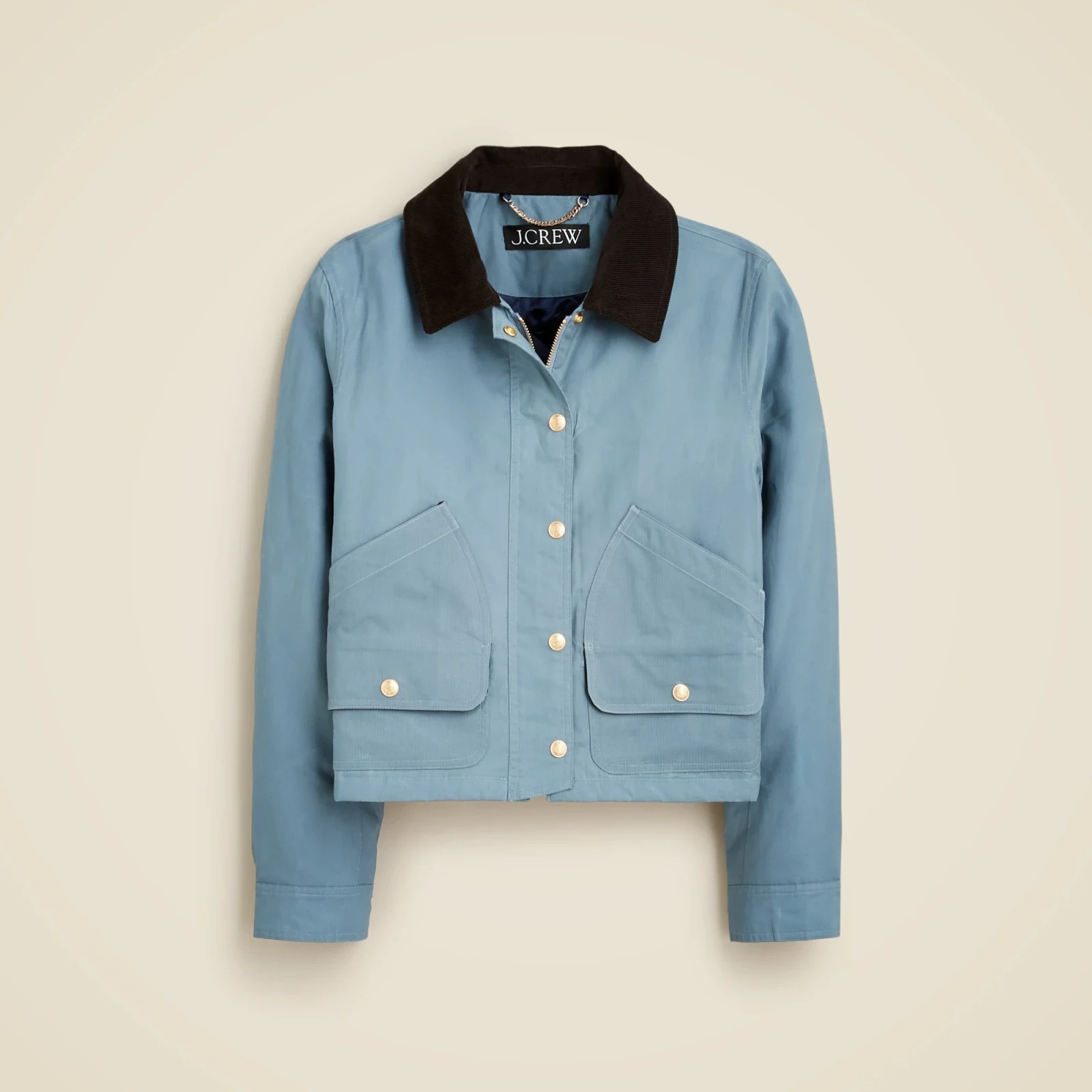 Women's short Barn Jacket™ in English ripstop cotton