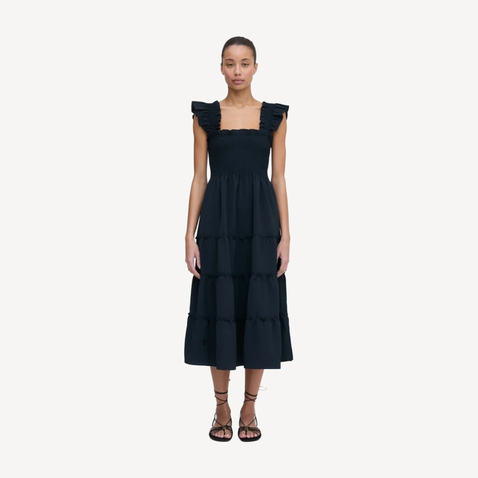 The Ellie Nap Dress - Black Crepe