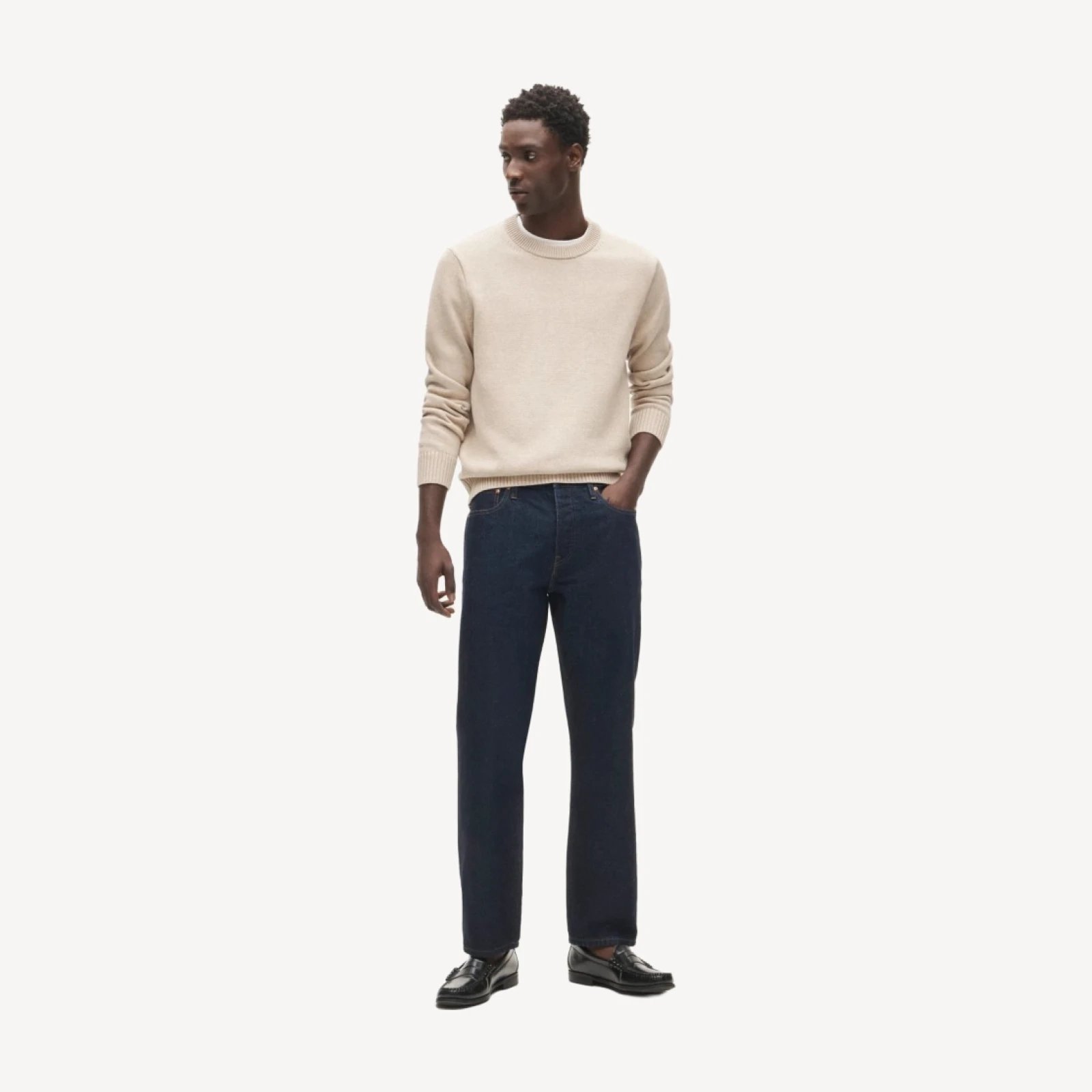 Classic Straight jean in resin-rinse Japanese selvedge denim