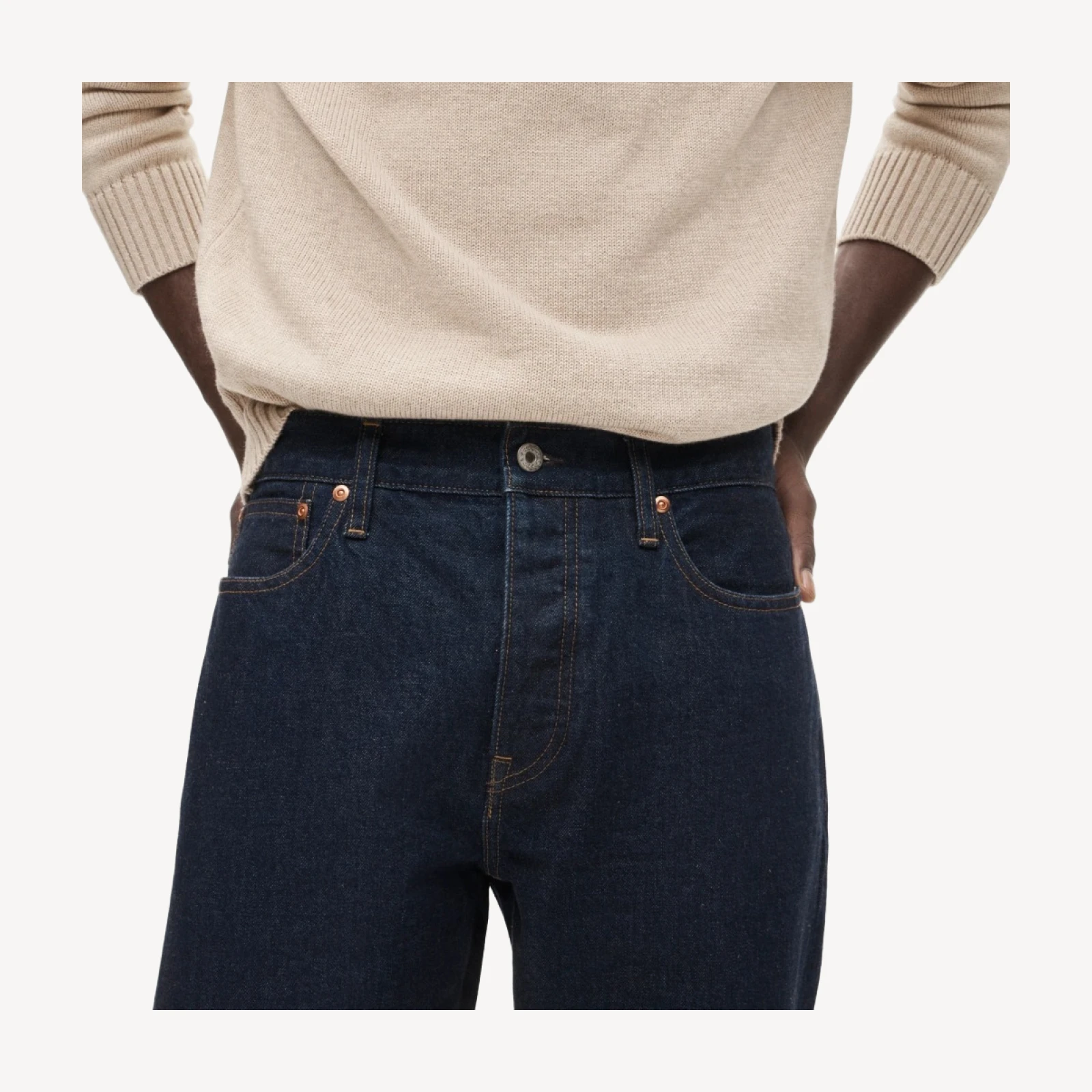 Classic Straight jean in resin-rinse Japanese selvedge denim