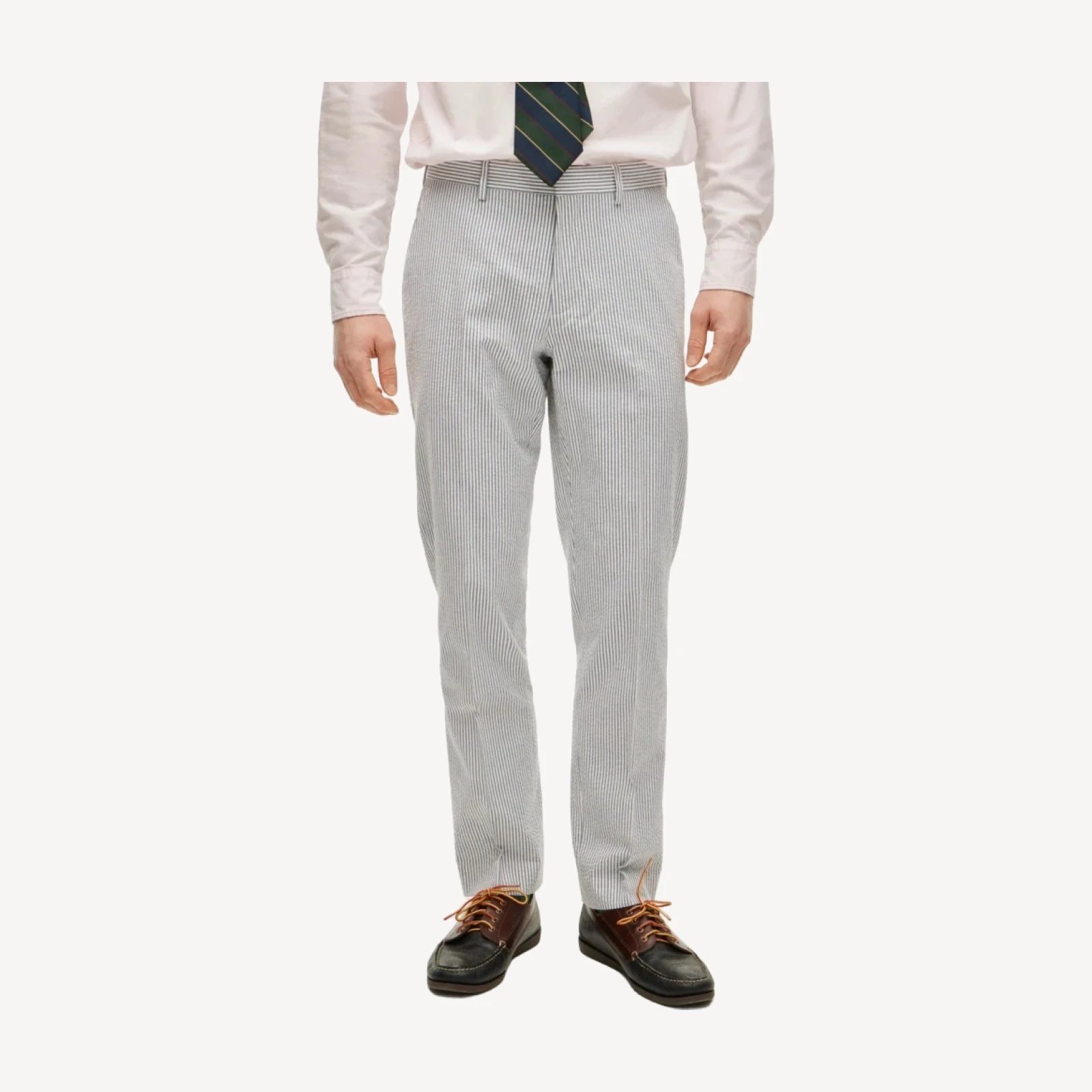 Ludlow Slim-fit suit pant in cotton seersucker