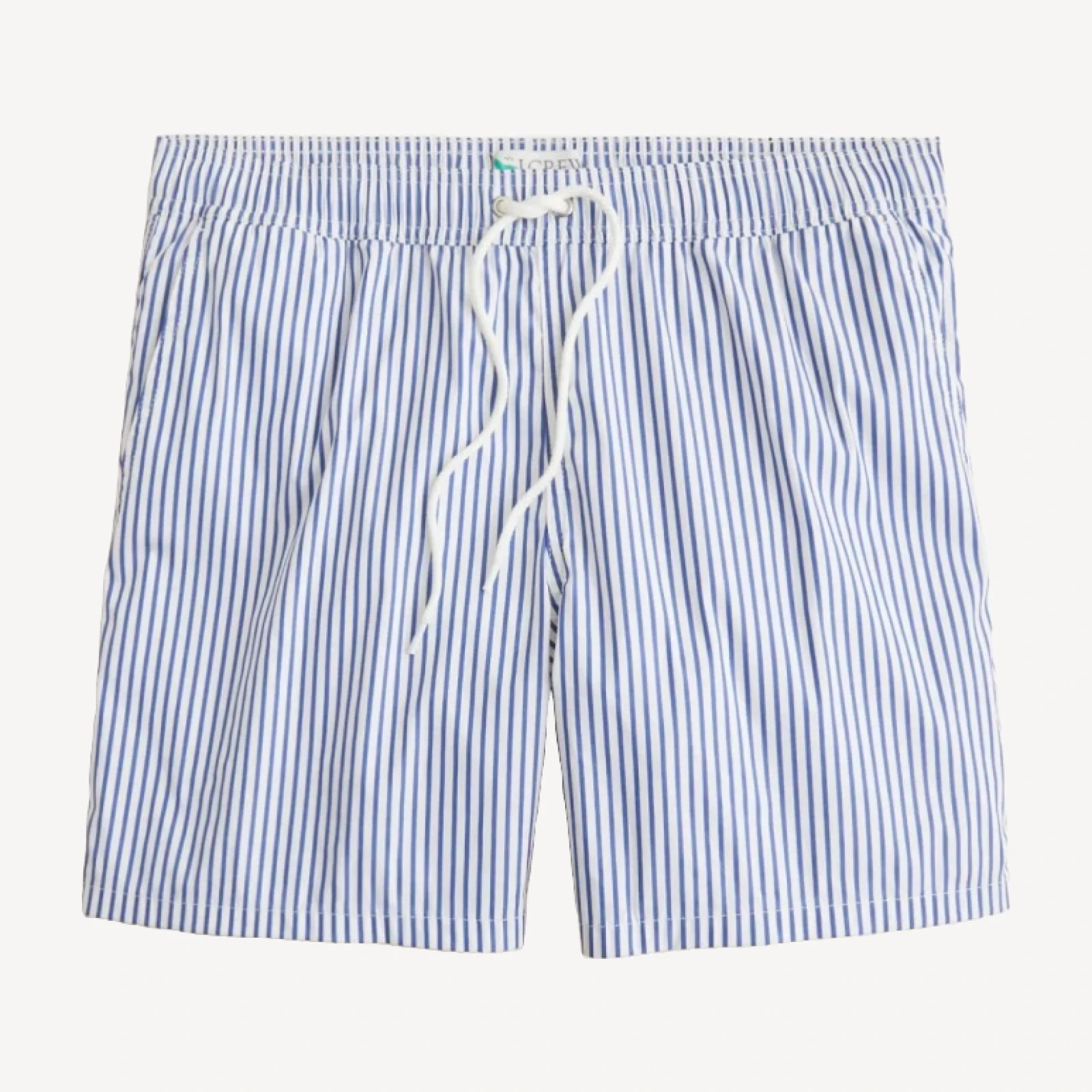 6" stretch swim trunk in cotton blend