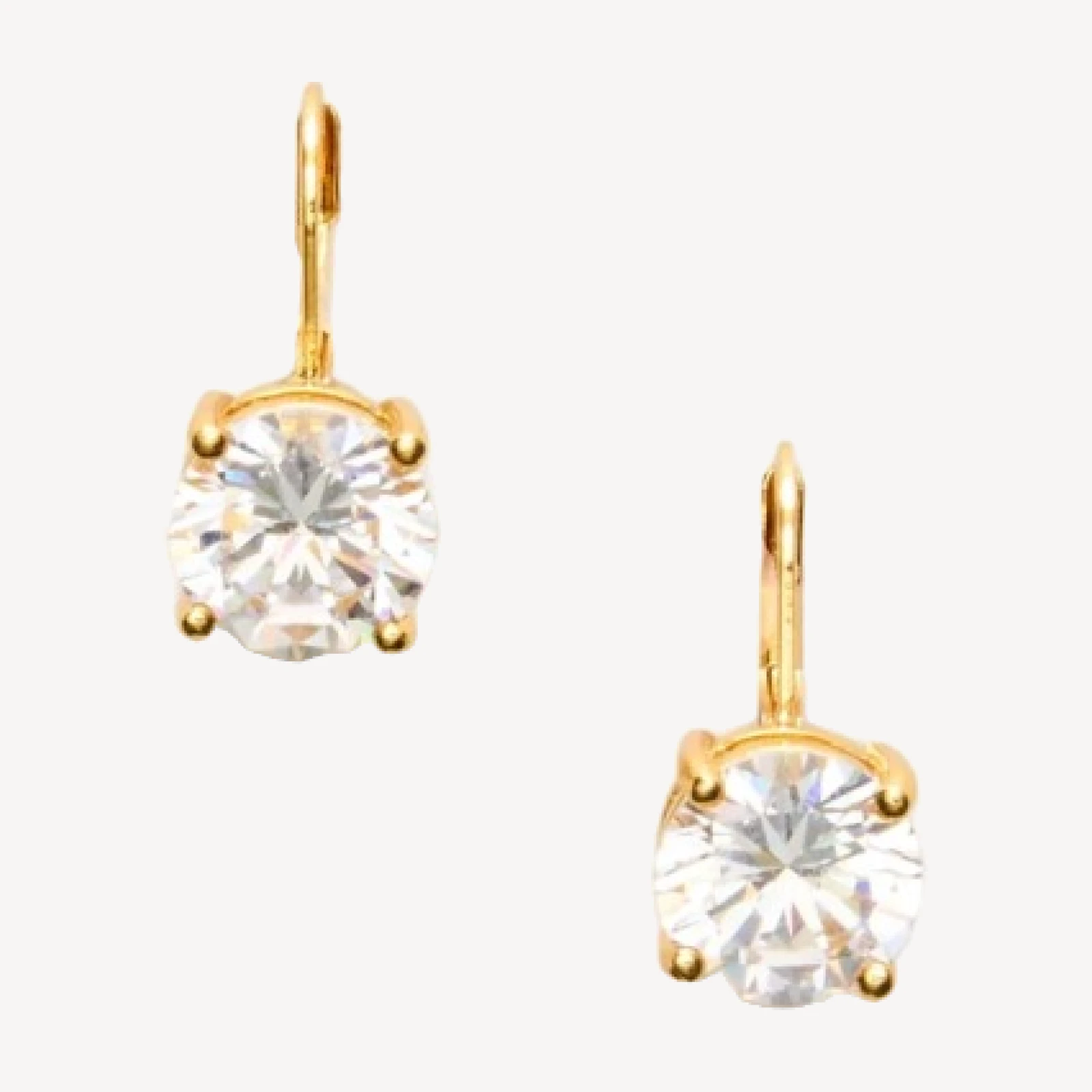 Cubic zirconia drop earrings
