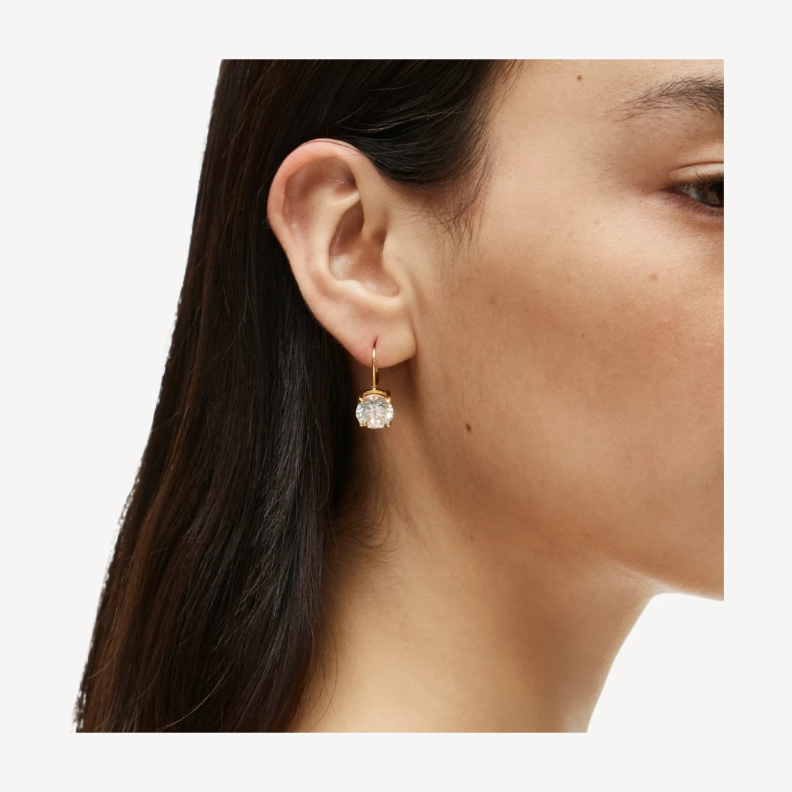 Cubic zirconia drop earrings