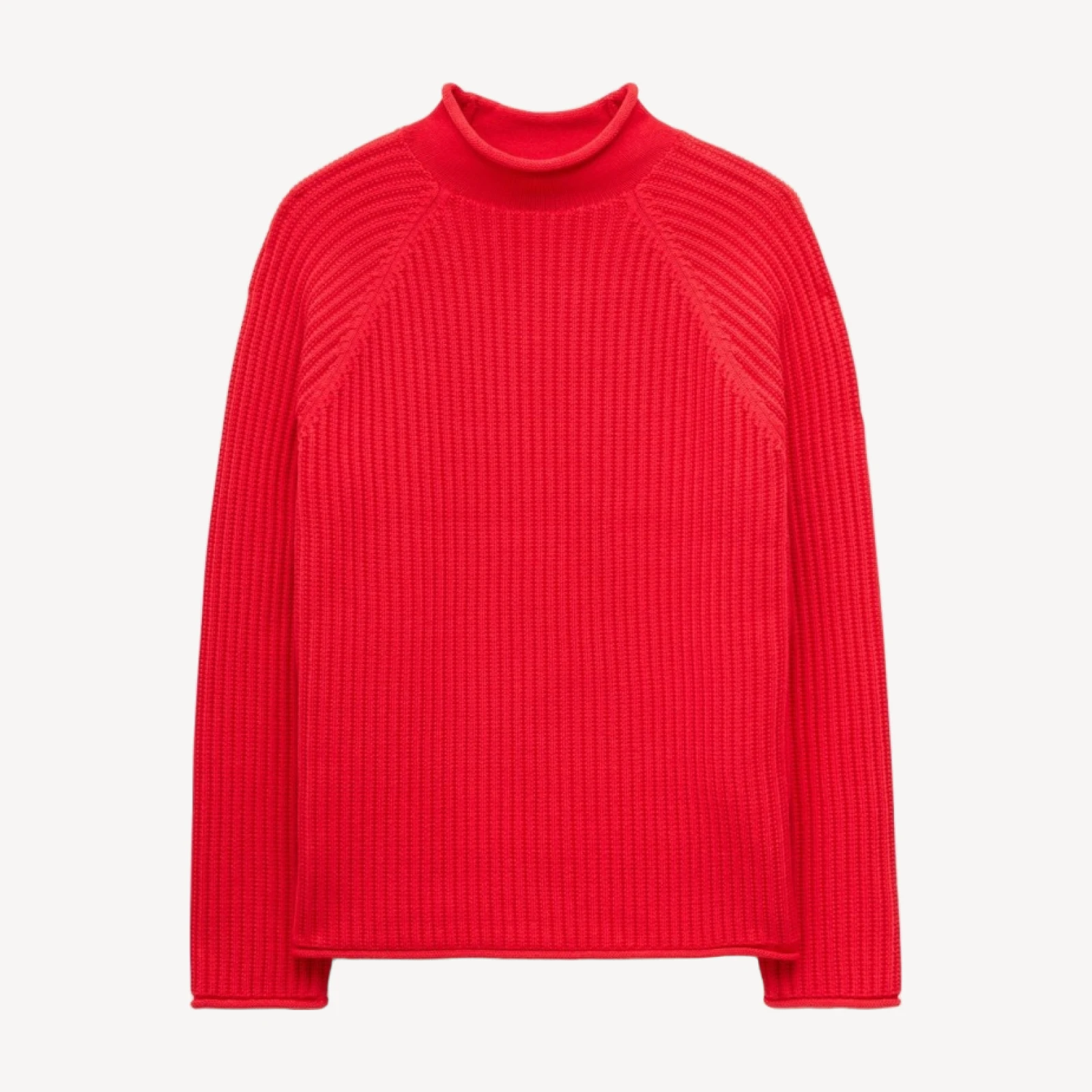 Summer Rollneck™ ribbed sweater