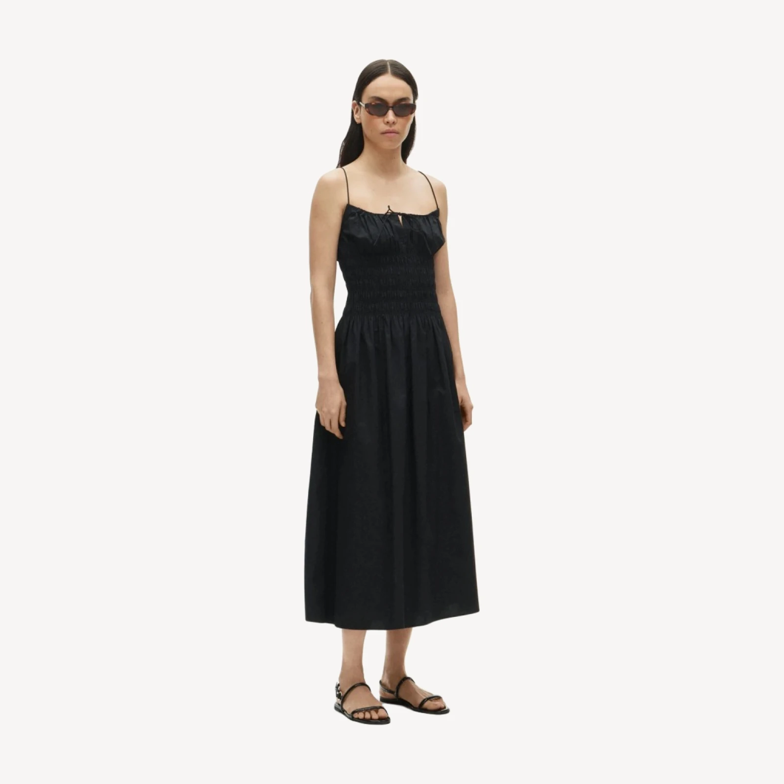 Reverie dress in cotton poplin