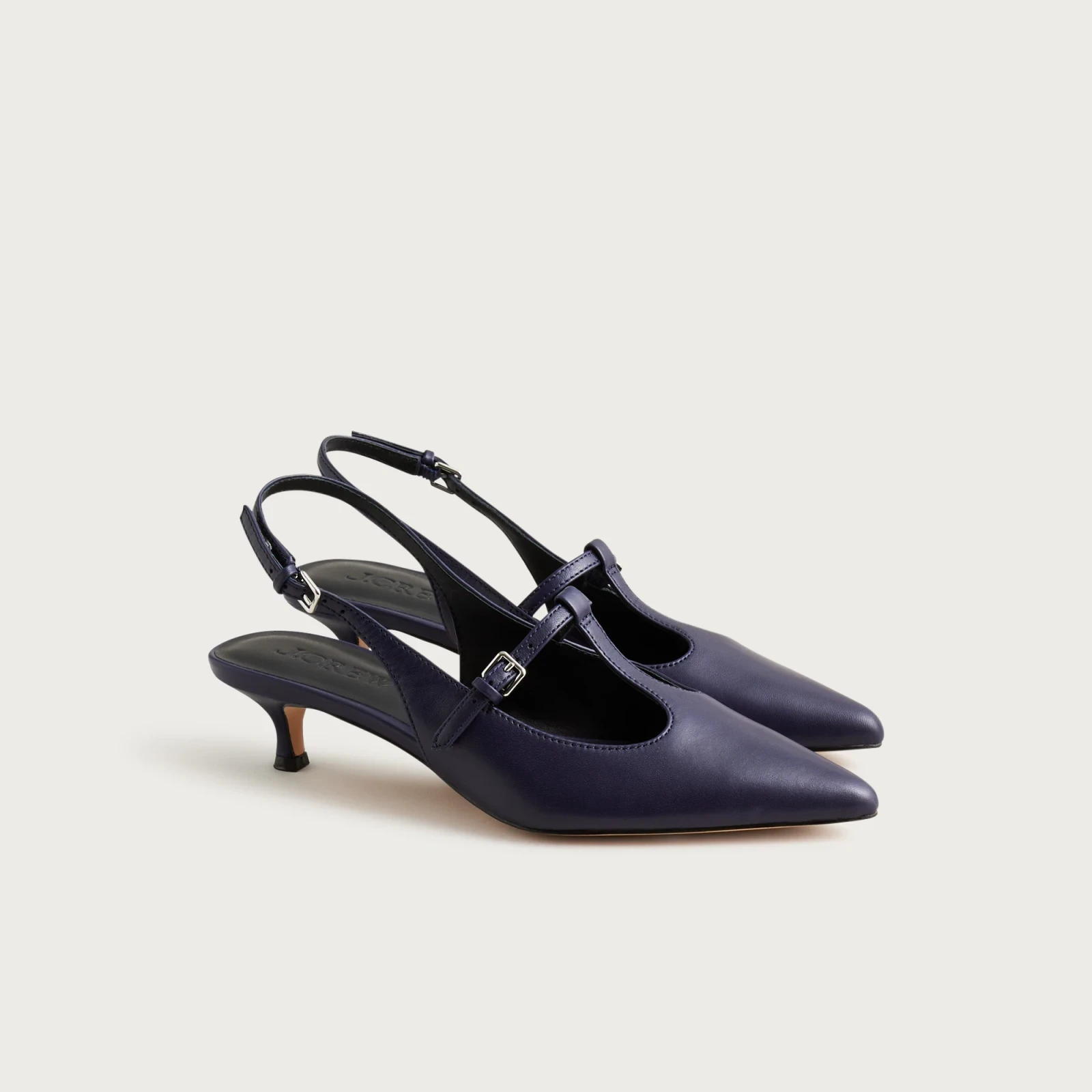 Robin Mary Jane slingback heels in leather