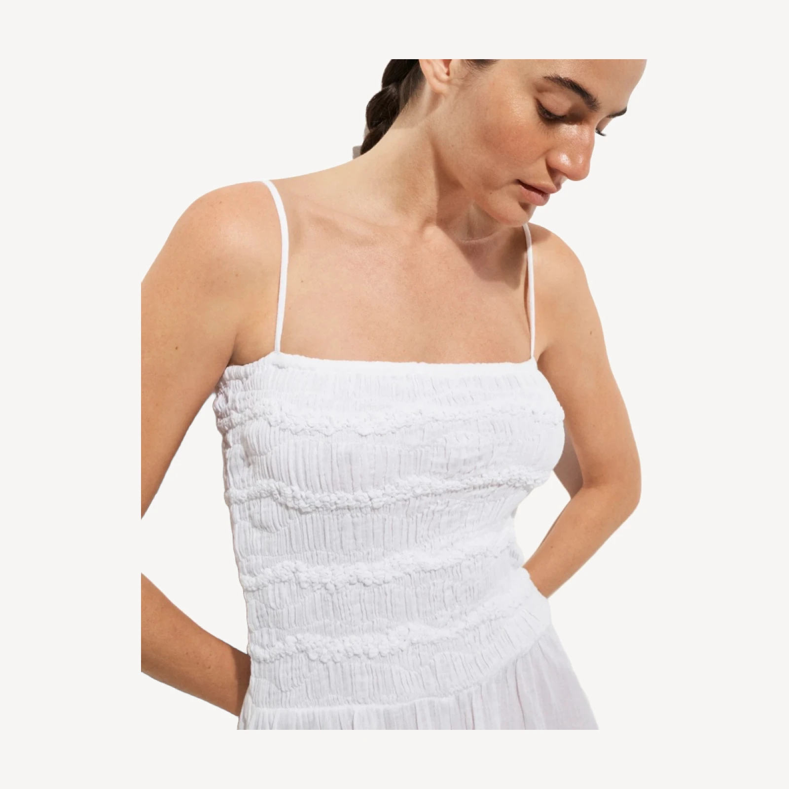 Wave maxi dress in sunny gauze