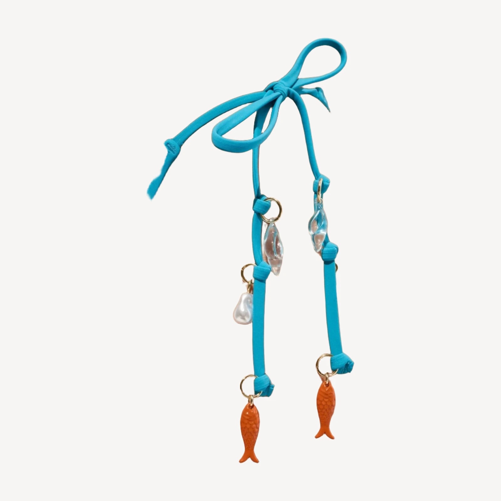 Hipster string bikini bottom with charms