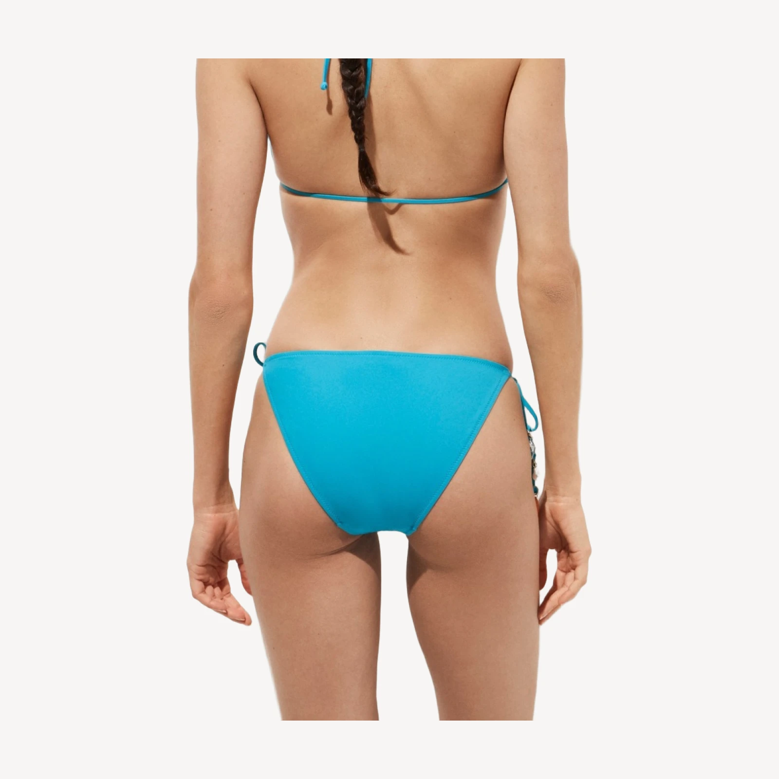 Hipster string bikini bottom with charms