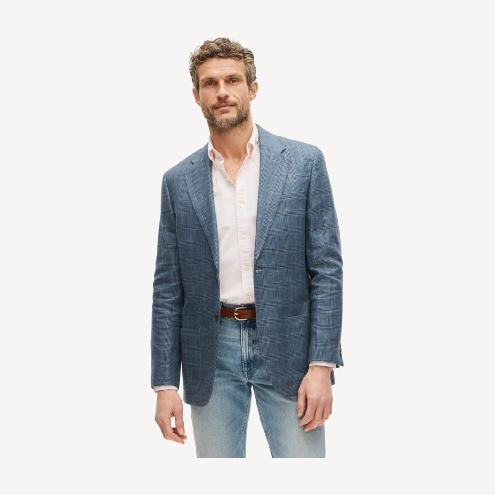 Sportcoat in English linen-wool blend