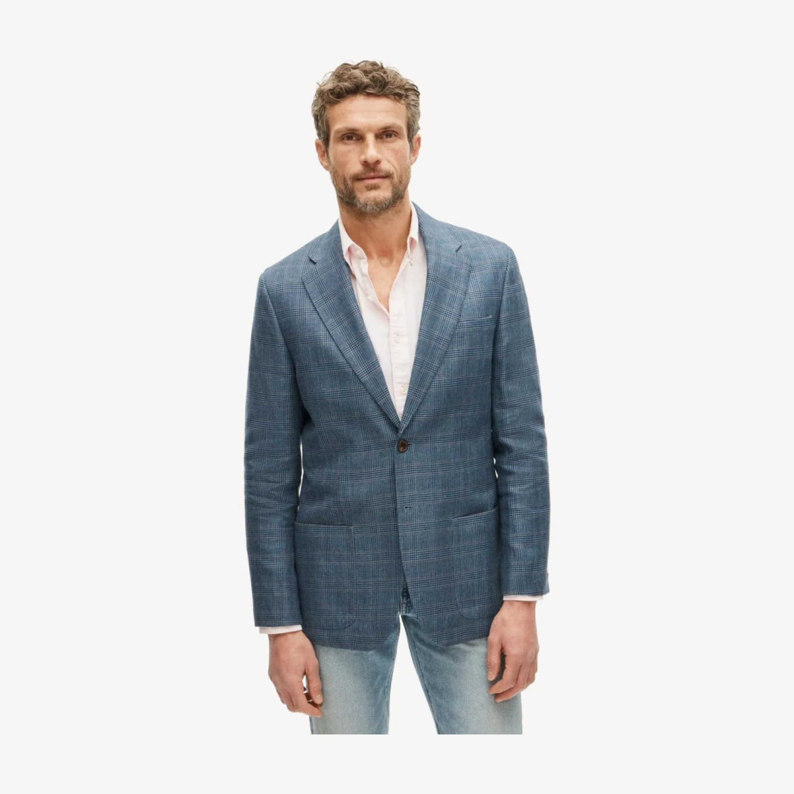 Sportcoat in English linen-wool blend