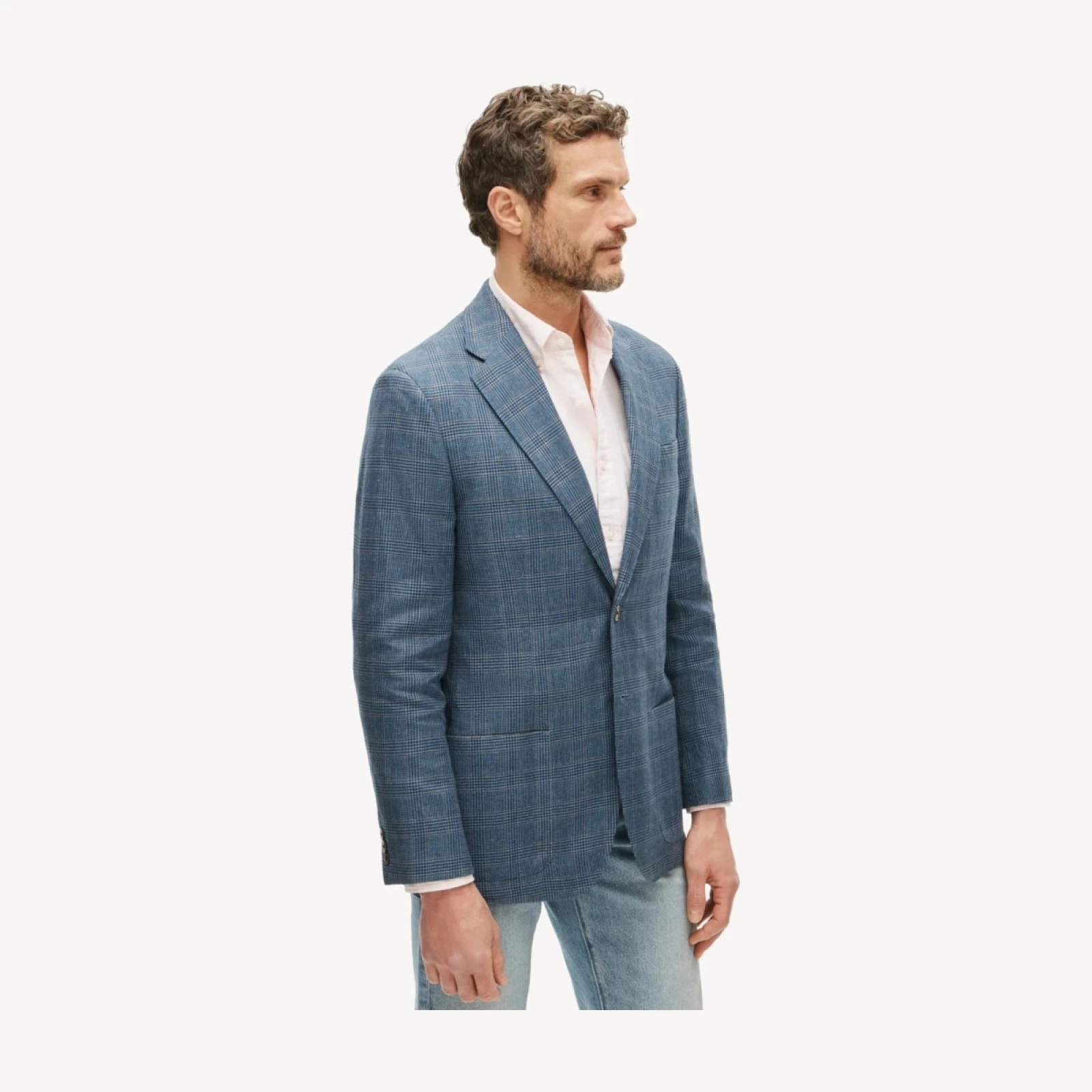 Sportcoat in English linen-wool blend