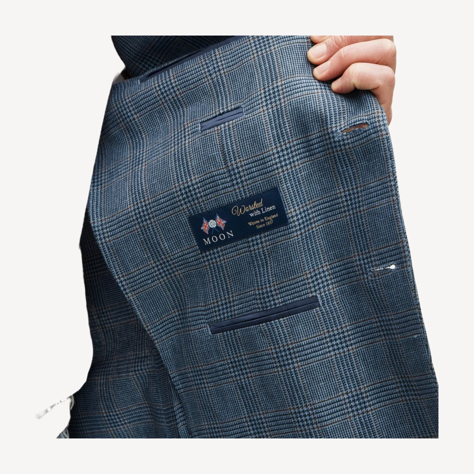 Sportcoat in English linen-wool blend