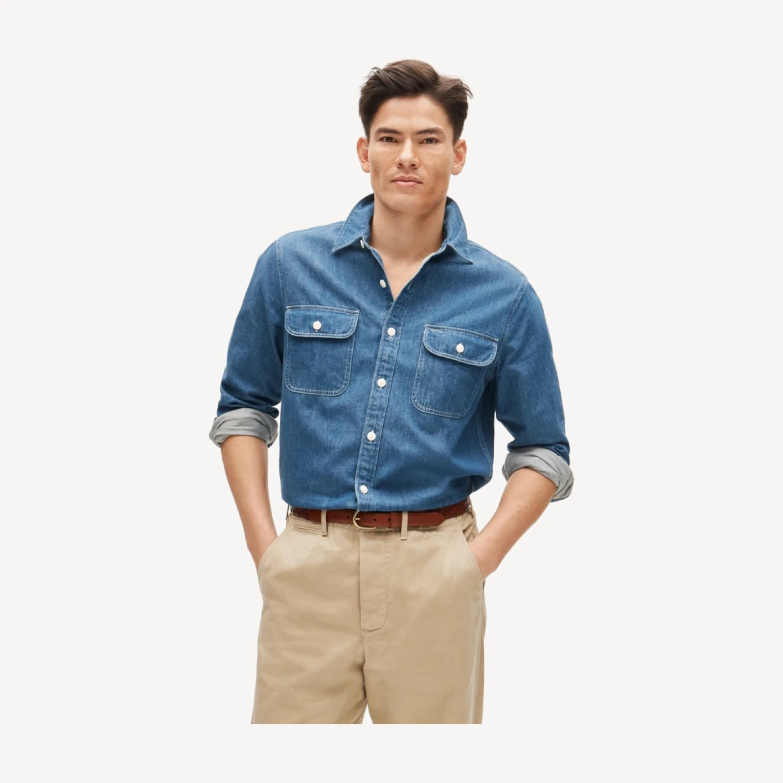 Midweight denim workshirt