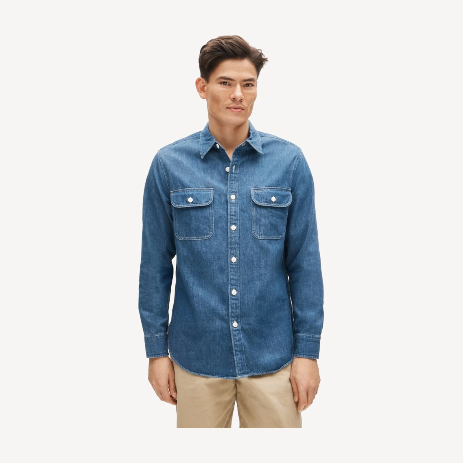 Midweight denim workshirt