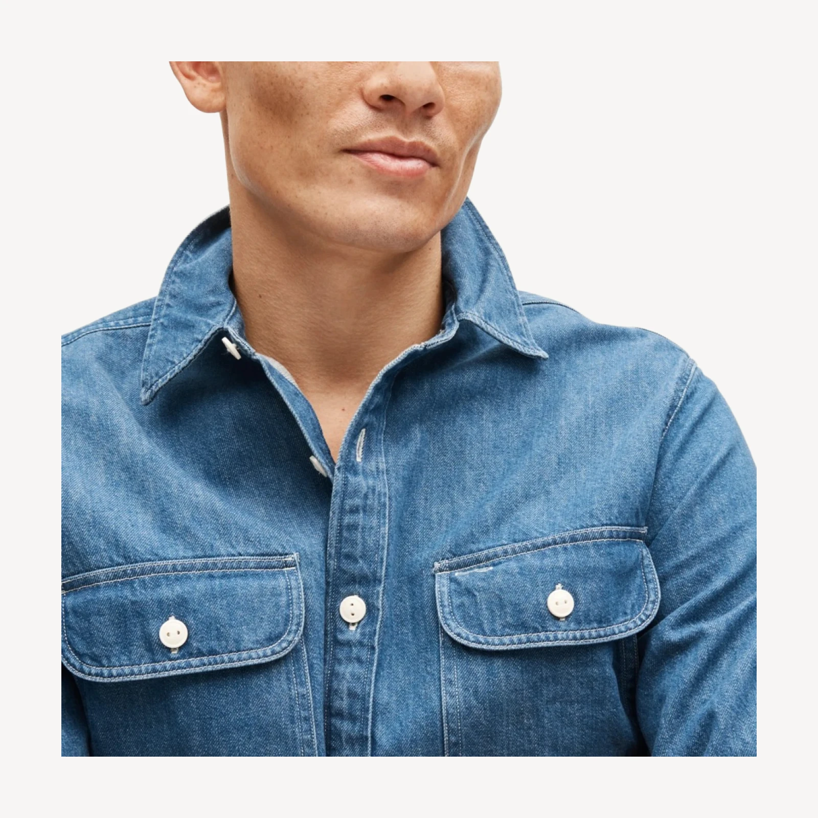 Midweight denim workshirt