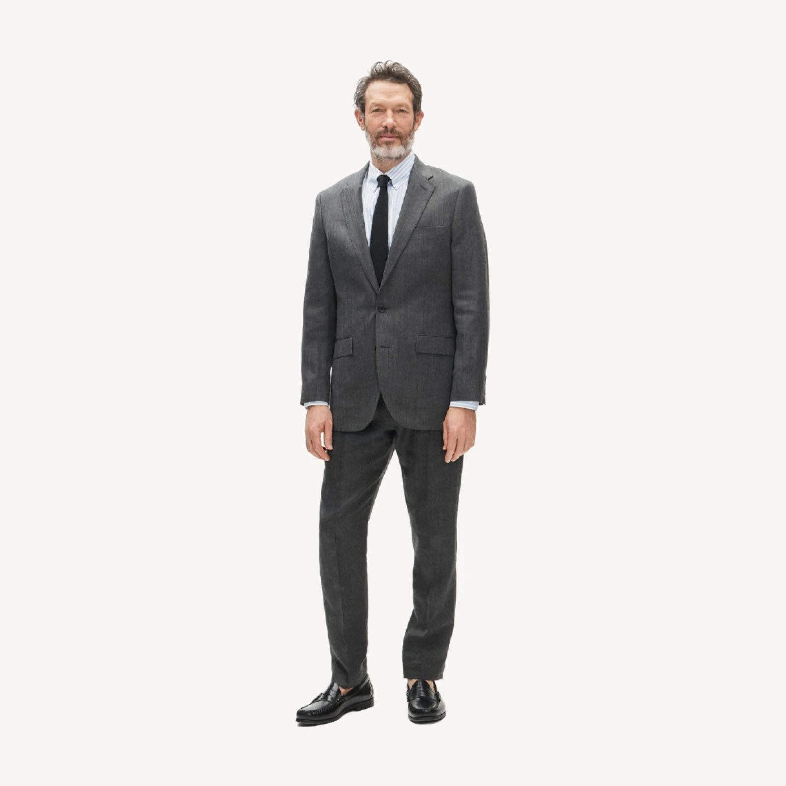 Ludlow Slim-fit suit jacket in English wool-linen blend