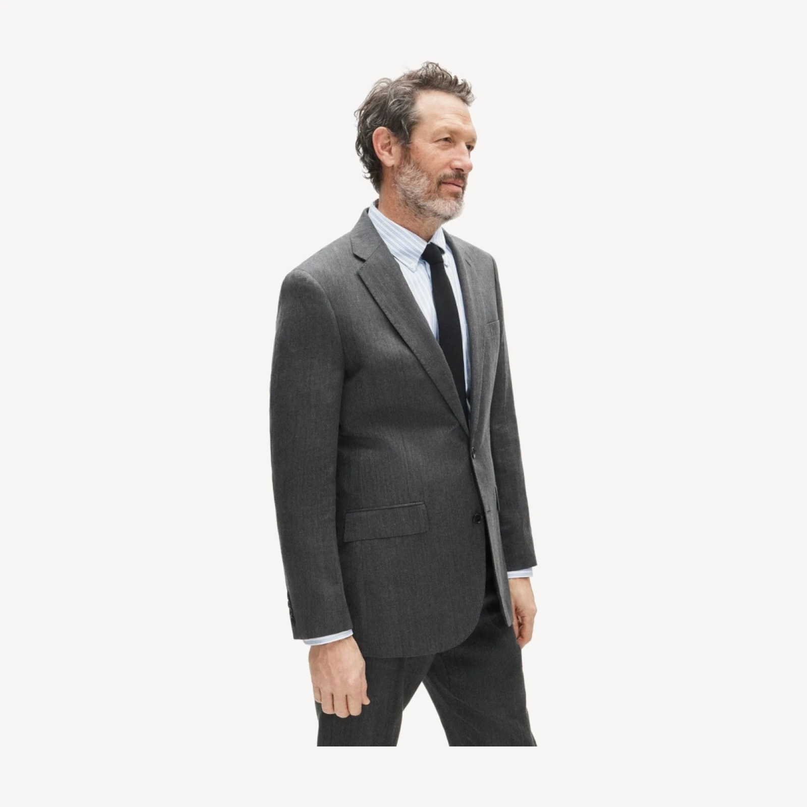 Ludlow Slim-fit suit jacket in English wool-linen blend